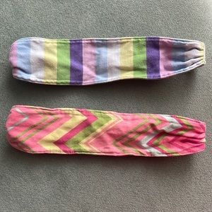 BabyGap Set of 2 Colorful Striped Chevron Stretchy Hair Headbands